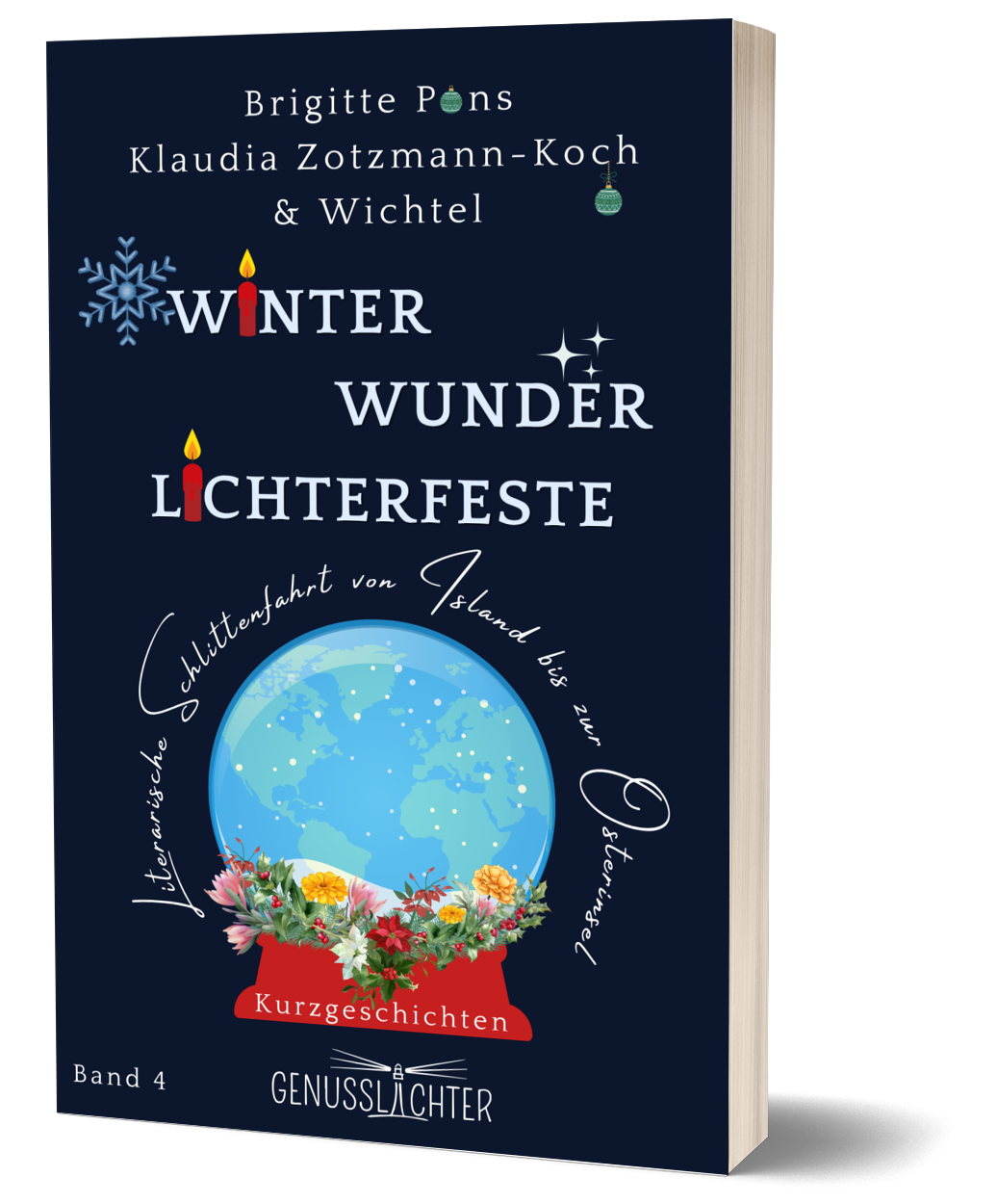 Buch-Mockup der Anthologie "Winter – Wunder – Lichterfeste"